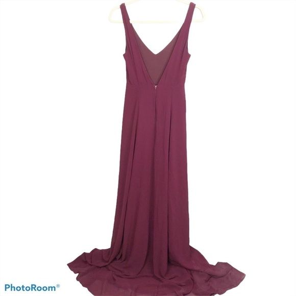 SMYM Jenn Maxi Dress in Merlot Chiffon nwot - Picture 6 of 14